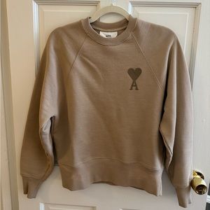 Ami De Coeur Sweatshirt, Beige, XS